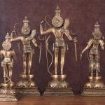 Pure Brass Large Ram Darbar Set | Lord Ram 26" with Divine Family | Premium Temple Grade Collection | 40 kg Handcrafted Sacred Art | Traditional Murti